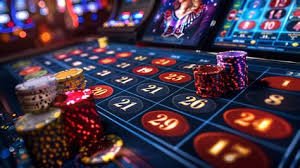 Tampilan mobile jokerbola88 dengan meja roulette dealer langsung